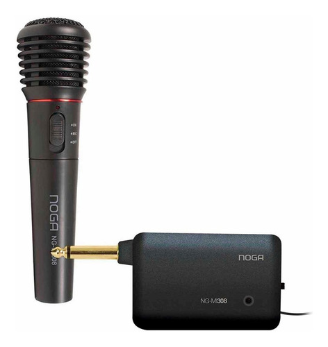 Imagen 4 de 5 de Microfono Inalambrico Karaoke Noga Ng-mi308 Con Opcion Cable