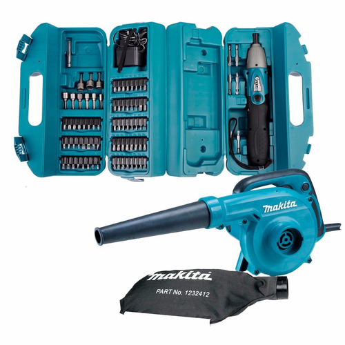 Kit Makita Sopladora Atornillador Accesorios 