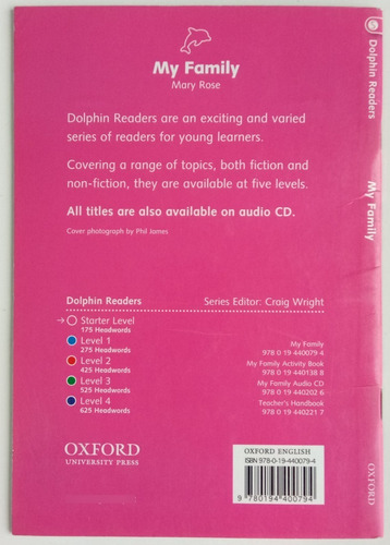 My Family Mary Rose Dolphins Readers Starter Ed Oxford Libro (Usado)
