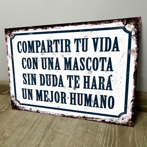 Chapa Retro Vintage Cartel Cuadro Decorativo Frases Cmt005