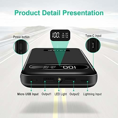 Power Bank Cargador Portatil Con Bateria De Alta Capacidad D