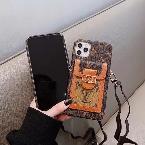 Capa para Iphone Louis Vuitton LV com porta cartão - Selecione o modelo