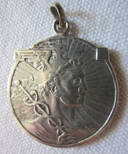 Antigua Medalla De Plata Corredores De Bolsa Montevideo