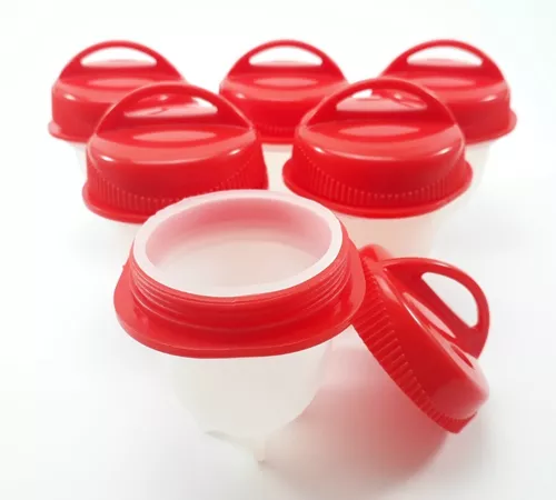 Jogo De Formas Silicone Para Cozinhar Ovos Recheados Cozidos