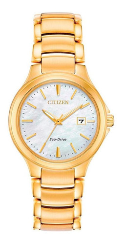 Reloj Citizen Eco-drive Dama Dorado Chand Ew2522-51d - S022 Color del fondo Blanco