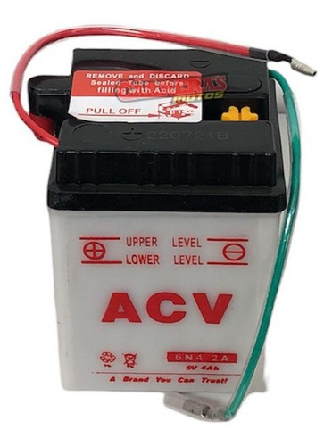 Bateria Moto 6n4-2a-4 6v Acido        