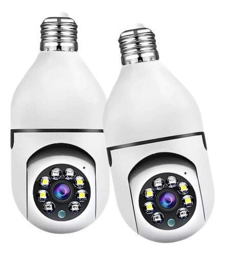 Kit 2 Camera Ip Inteligente Lampada Panoramica Yoosee Wifi