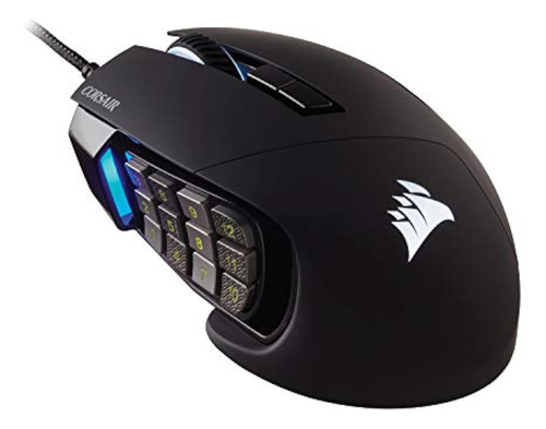 Corsair Scimitar Rgb Elite, Moba/mmo Gaming Mouse, Black, Ba