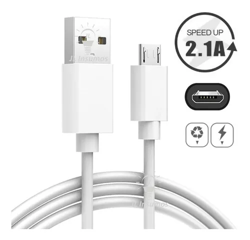 sopa Hueco Respecto a Cable Cargador Celular Usb Tipo V Carga Rapida 2.1a 2mts