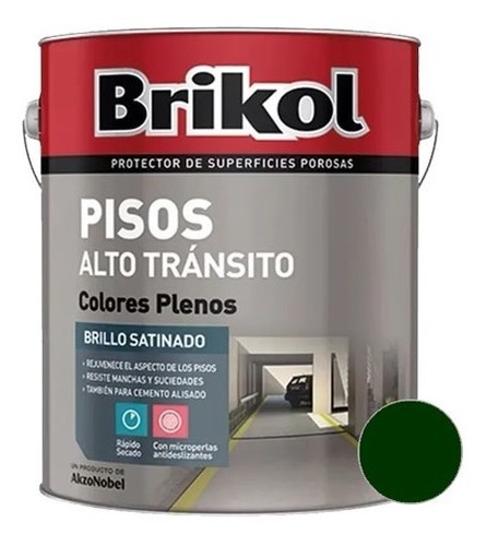 Brikol Pisos Alto Tránsito Antideslizante 1 Lt Akzo - Iacono