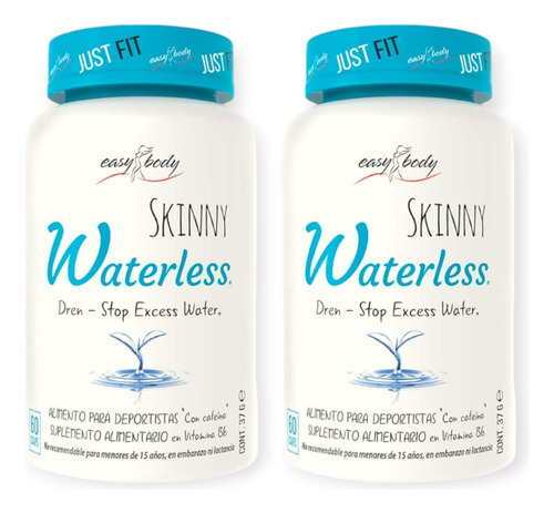Pack 2 Diuretico Skinny Waterless 60 Cps C/u - Easy Body