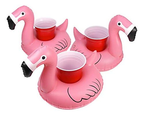 Gofloats Inflatable Floatmingo Drink Holder 3 Pack Flote Sus