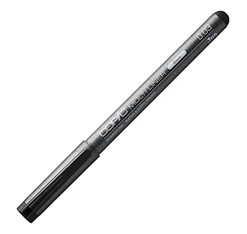 Marcadores Multiliner 0.03 Tinta A Base De Pigmento Neg...