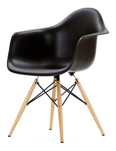 Silla Diseño Eames Clásica Con Posabrazos 