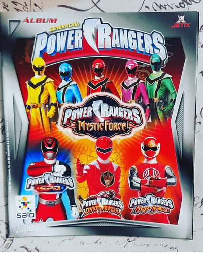 .- Album Power Rangers Mystic Force Salo Completo Pegado