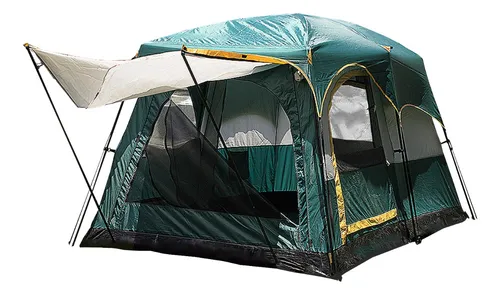 Tienda Casa De Acampar Extra Grande 8 Personas 3 Entradas