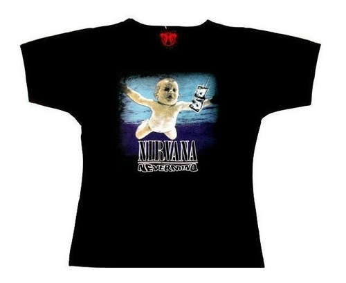 Nirvana Nevermind Polo Mujer Talla Small [rockoutlet] Remate