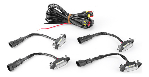 Parrilla De 12 V, 4 Piezas, Accesorio Led De Alto Brillo Par