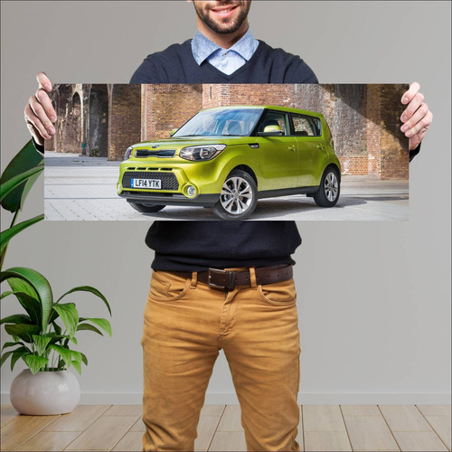 Cuadro 30x80cm Auto 2014 Kia Soul Uk Auto 73