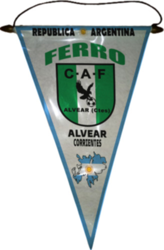 Banderin 37cm Mlv Corrientes Ferro Alvear Malvinas Ferro Alvear