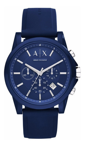 Reloj Aix Armani Exchange Informal Azul Con Correa Cambiable