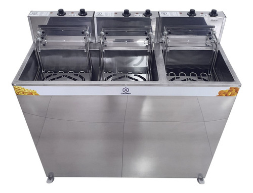 Fritador Água E Óleo Gab 5kw Cuba 36l+18l Aço Inox