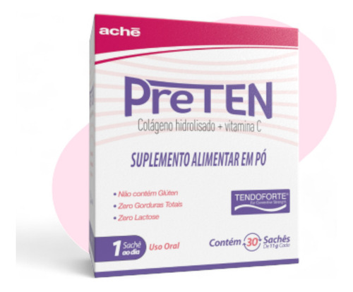 Preten - 30 Sachês - Colágeno Hidrolisado + Vitamina C