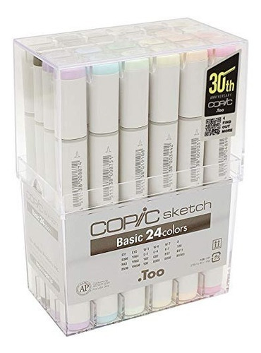 Copic Bosquejo Del Marcador Del Bosquejo De 24 Piezas Set Bá