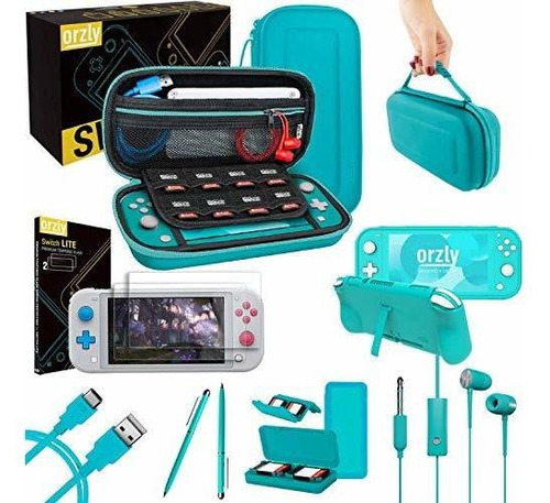 Paquete Accesorios Para Nintendo Switch Lite De Color Azul