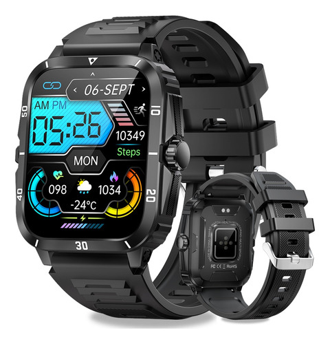 Smart Watch Hombre 1.96'' Bluetooth Llamada Impermeable