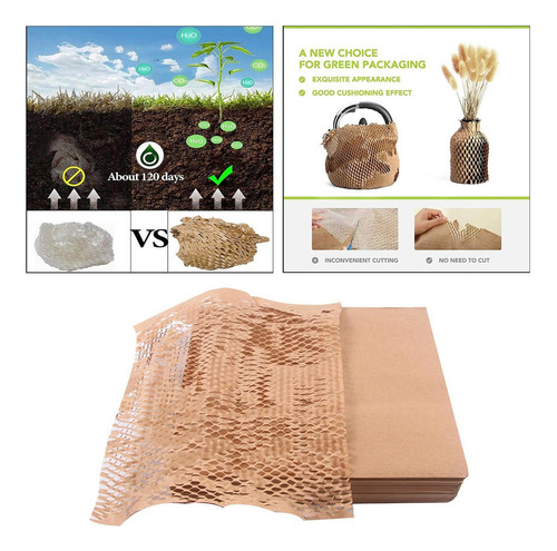 Fweaad Papel Kraft Para Envolver Paquetes De Envío De