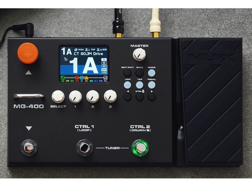 NUX Modeling Guitar & Bass Processor MG-400 - Negro