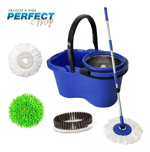 Balde Perfect Mop Pro 360 Inox C/3 Refis