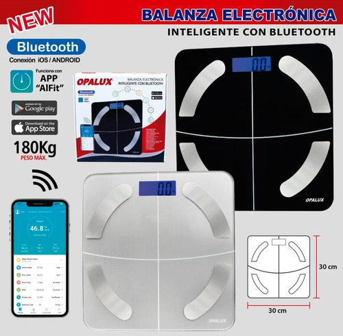 Balanza Inteligente Con Bluetooth Opalux - App Alfit