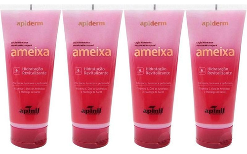 Kit 4 Loção Hidratante Desodorante Corporal Ameixa 190g