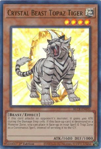 Bestia De Cristal Avanzada Tigre Topacio Ultra Raro Yugioh