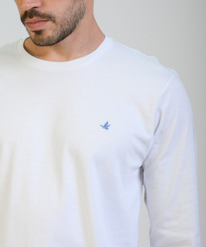 Remera Hombre Brooksfield Cuello Redondo Manga Larga 1518b