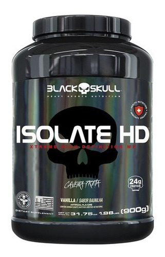 Isolate Hd Pote 900g Black Skull Whey Isolado E Concentrado