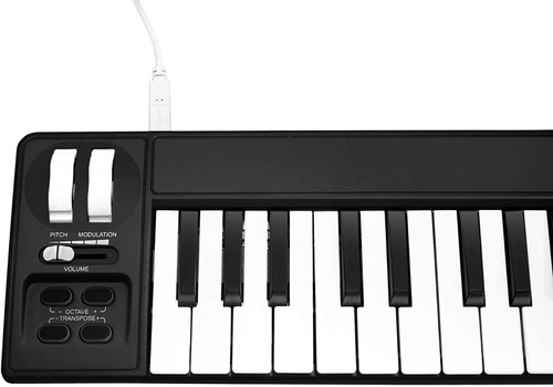 Controlador De Teclado De Midiplus Midi Negro