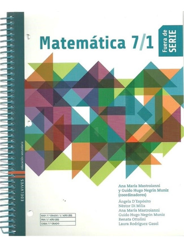 Matematica 7 / 1 Fuera De Serie