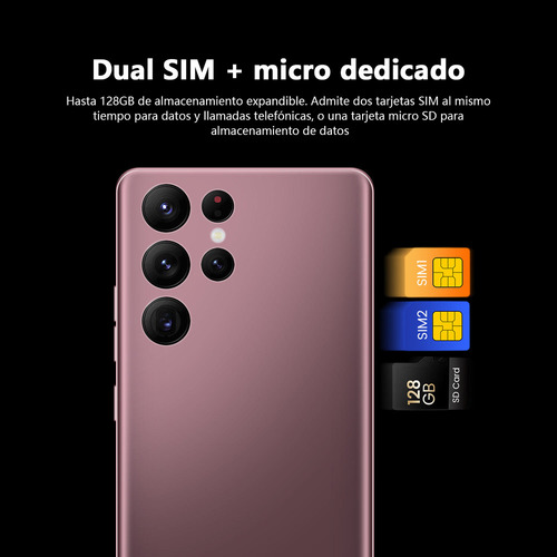 2025 Smartphone S22uitra 6.26 Pulgadas 8 Gb Rom 1 Gb Ram Andriod