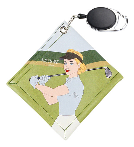 Toalla De Limpieza Para Pelotas De Golf Con Hebilla De Llave