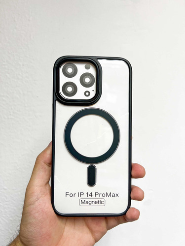Imagen 6 de 10 de Forro Magsafe Antigolpe iPhone 14 Plus Pro Max Acrílico Tpu