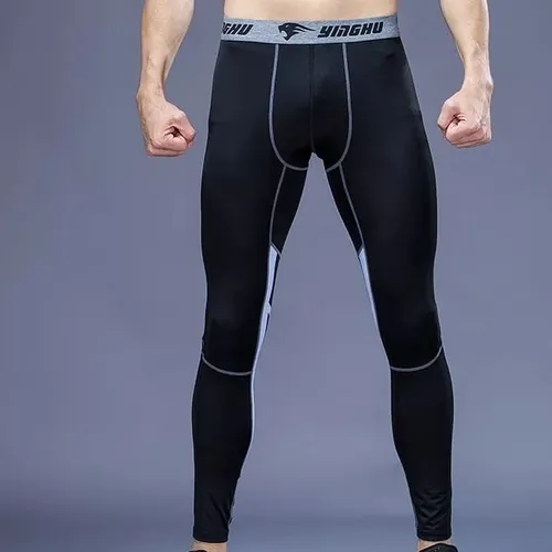 Lycra Deportiva Transpirable - Negro Gris Ref. 8030