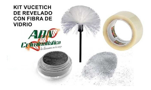 Kit De Revelado De Huellas Con Pincel De Fibra De Vidrio