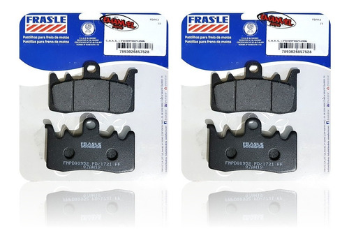 Juego Completo Pastillas De Freno Frasle Bmw R1200 Rs Sport