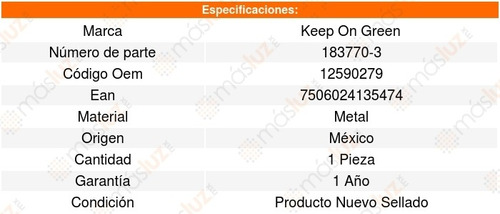Tubo Enfriamiento Buick Century V6 3.6l 2004 Kg 1352254