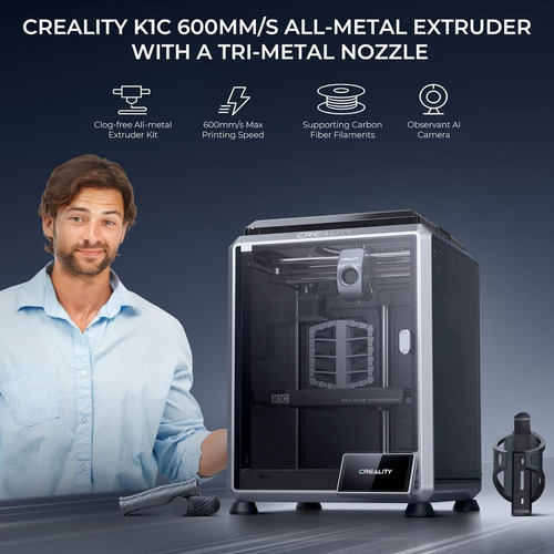 Impresora 3d Creality K1c De 600 Mm/s Con Cámara Ai