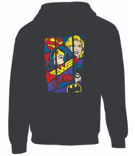 Buzos Busos Hoodie Super Heroes Heorinas Dama 