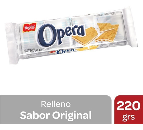 Imagen 1 de 1 de Galletita Oblea Opera X220 Gramos